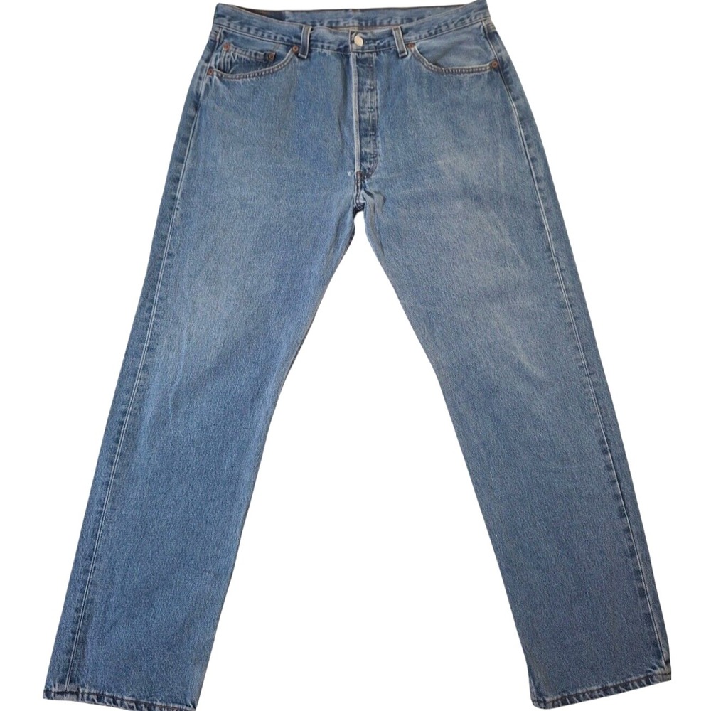 Vintage 90s Levi's 501 Jeans Men's 38x32 (36x31) Denim Button Fly Made USA